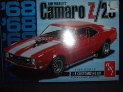 1968 Chevrolet Camaro Z/28 1/25″ Scale AMT Stock Car Plastic Customizing Kit