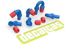 Decalcas 1/12 Detail-Up Parts 2mm Hose Joints (Set #2) Resin & Braid #DCL-PAR078