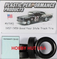 #5759G – 1957-59 Goodyear Style 7.5″ Truck Tires – PPP – 1/25 Model Kit – LQQK