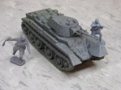 MIR / Roco Minitank Compatible WWII Russian bT-7 & Airfix Soldiers Lot#7427B©