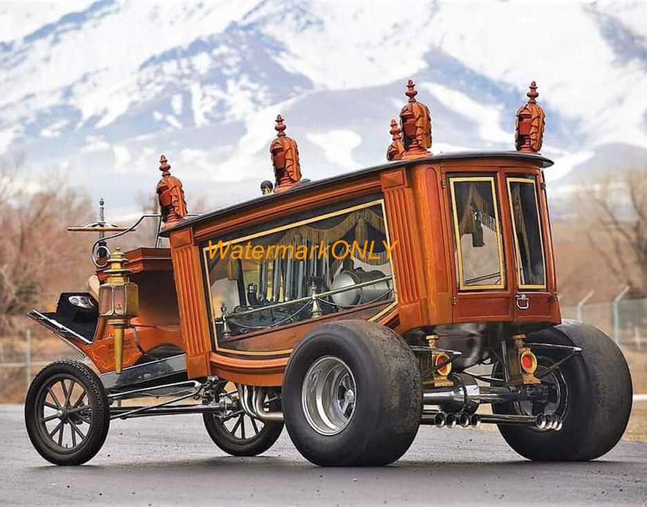 “Ray Farhner” “Boot Hill Express” ’60’s “Hearse” Hot Rod Show Car PHOTO! #(3)