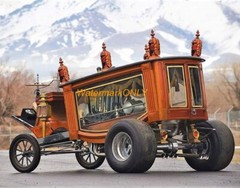 “Ray Farhner” “Boot Hill Express” ’60’s “Hearse” Hot Rod Show Car PHOTO! #(3)