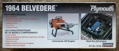 Lindberg 1:25 1964 Plymouth Belvedere (stock) – Factory Sealed – 2 engines