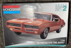 1969 Pontiac GTO Judge Model Car Kit Sealed Vintage Monogram 1/24 1994 2443 B54