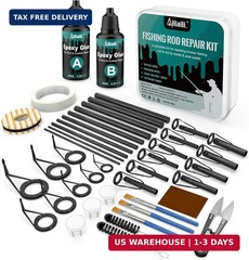 Fishing Rod Repair Kit – 3-In-1 Fishing Pole Complete Supplies Kit for Rod Tips,