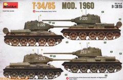 MINIART 37089 1/35 Scale T-34/85 MOD. 1960 Model Kit