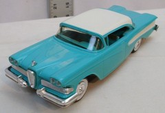 SMP AMT 1958 FORD EDSEL 2 DOOR HARD TOP PROMO CAR MODEL 1:25 AQUA BOXED