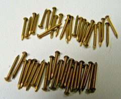 3/8″ Long Brass Escutcheon Pins (48 pcs) by Don Mills Models