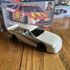 Built Model Car, 1997 Revell Stock Car STARTED, INCOMPLETE, MODIFIED