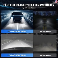 9005 Fog Light Bulbs 13000LM, 6500K White, 50,000 Hours Lifespan, IP68