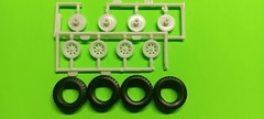 Wagon Wheels 4×4 Tires Jeep J-10 1/24 Pickup Truck Off Road Revell Rims