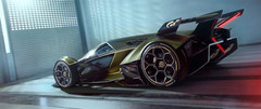 Lamborghini 1:18Race Car12Custom Built Concept Metal Body Model Carousel Green24