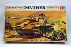Vintage Tamiya Panzer kampfwagen V German Army Panther 1/35 MOTORIZED Tank Kit