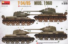 MINIART 37089 1/35 Scale T-34/85 MOD. 1960 Model Kit