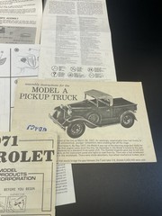 Vintage Monogram Model Kit Instructions Popcorn Eliminator Vanbulance More
