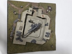Verlinden 1/35 German Heavy FlaK Gun Emplacement Revetment Diorama Base WWII 239