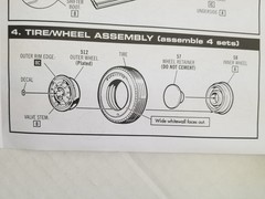 1957 Corvette WHEEL BACKS / INNER WHEELS & RETAINERS from AMT 1:25 Model Kit 57