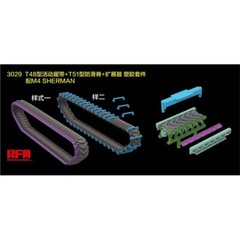 RYEFIELD MODEL RFM RM-3029 1/35 Workable Track Links for M4 Sherman T-48 Type