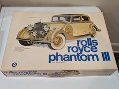 Entex 1937 Rolls Royce Phantom III Sports Saloon Model Car Kit 1:16 Scale