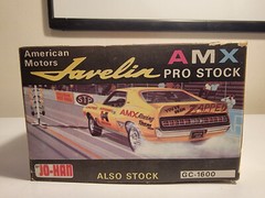 *Vintage / Rare* Jo-Han AMC Javelin AMX Pro-Stock Empty Model Car Box