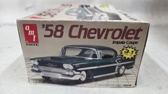 LOOK AMT ERTL 58 CHEVROLET IMPALA COUPE SCALE 1/25 MODEL KIT OPEN BOX