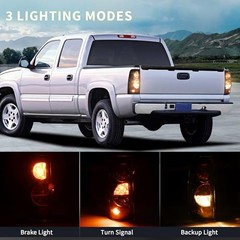 Tail Lights Assembly Compatible with 1999-2006 Chevy Silverado OE-Smoke Lens