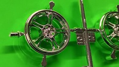 REVELL 1/25 ’56 1956 Chevy Del Ray Chrome Rim Wheel Low Profile Tire 20 Inch