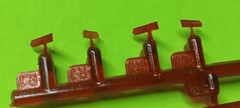 Taillights Tail Lamps Amber 1965 Plymouth Barracuda 1/25 AMT 1431 Craftsman Plus