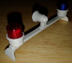FAB Resinworks 24101 Police/Emergency Dual Light Bar with Siren 5 Color Choices