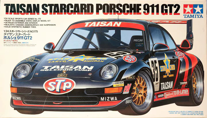 Tamiya – 1995 Taisan Starcard Porsche 911 GT2 1/24 [24175]