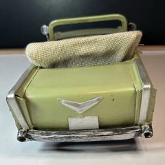 Vintage Look Tin Metal Classic 1957 Chevy Convertible Car 11″L Green