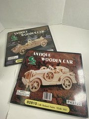 Antique Wooden Car P43722 Model Kits Set of 2 ~ 82806 Mercedes,82810 Packard NEW
