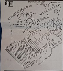 64 DODGE 330 COLOR ME GONE – REAR SUSPENSION – 72156 – MODEL CAR KIT PARTS LOT