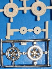 64 DODGE 330 COLOR ME GONE – DRAG RACING WHEEL SET – MODEL CAR KIT PARTS LOT