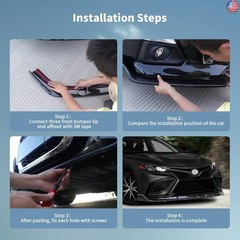 Archaic Front Bumper Lip Spoiler Compatible for 2021 2022 2023 Toyota Camry