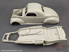 1937 Lincoln Zephyr Coupe Resin Kit 1/25 by Red Wheel Models