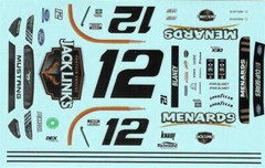Winscals #12 Jack Link’s 2020 Ryan Blaney 1/24 Nascar decal