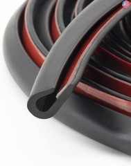 Edge Trim-Rubber U Channel Length with self-Adhesive Design for car Doors,