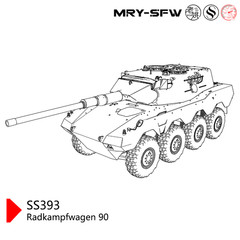 SSMODEL SS35393 1/35 Military Model Kit German RADKAMPFWAGEN 90 Light Tank