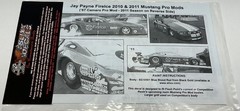 Slixx Decals 1:24-1:25 Scale Jay Payne Fireice 2010 & 2011 Mustang Pro Mods New