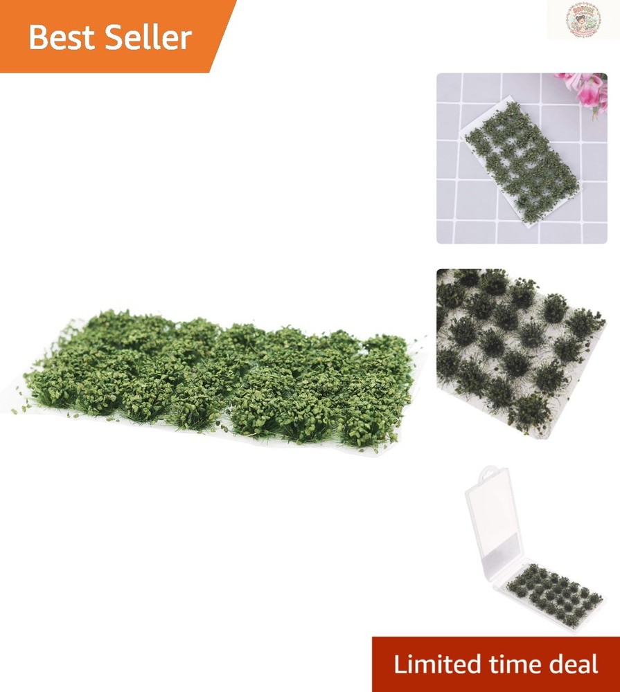 Stunning 28 Pcs Green Lowland Shrubs Model Kit for Military and Train Landscapes