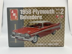 1958 Plymouth Belvedere 1:25 Scale Model Kit AMT