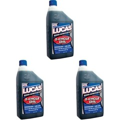 Lucas Oil 10058 Semi-Synthetic 2-Cycle Motor Oil 2.6oz 3-Pack Chainsaw Trimmer