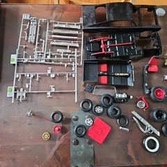 Vtg General Lee Dodge Charger & 57 Chevy Hardtop 1/25 Parts Or Repair SEE