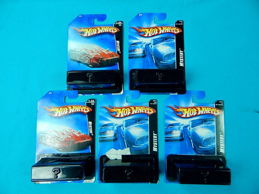 Set of 5 Hot Wheels Mattel Mistery Toy Model Car