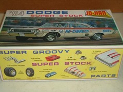 JOHAN 1/25 1964 DODGE SUPERSTOCK UNBUILT MODEL KIT MOLDED IN RED