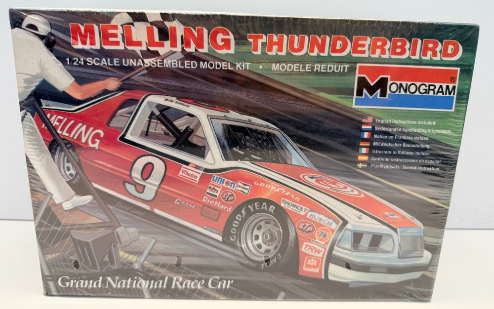 Monogram 1:24 Scale 1983 Bill Elliott Melling Ford Thunderbird Sealed Model Kit
