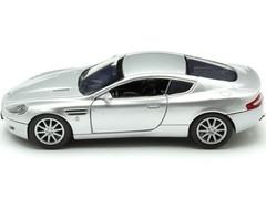 Motormax Aston Martin DB9 Coupe Silver Metallic 1/24 Diecast Model 73321 Silver