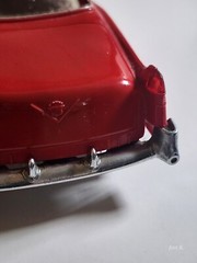 Rare Red 1955 Cadillac 2 Door Sedan Dealer Promo Model Car 1/25 Scale