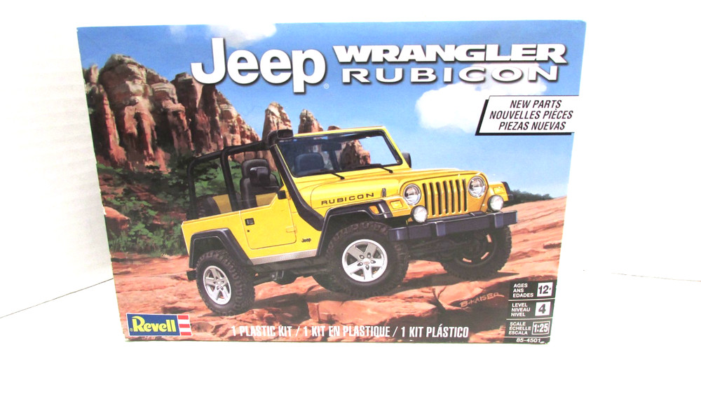 Revell Jeep Wrangler Rubicon 1:25 Scale Model Kit #85-4501 NEW open box